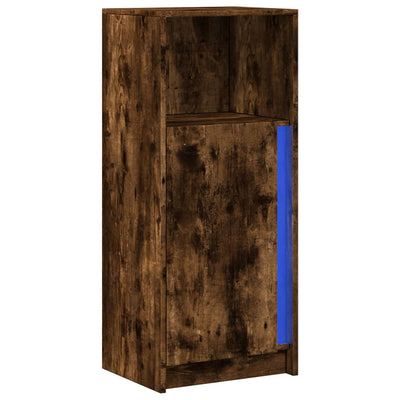 Senkki LED-valoilla savutammi 42,5x34x100 cm tekninen puu