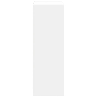 Senkki LED-valoilla valkoinen 72x34x100 cm tekninen puu