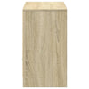 TV-taso LED-valoilla Sonoma-tammi 91x34x61 cm tekninen puu