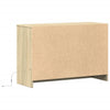 TV-taso LED-valoilla Sonoma-tammi 91x34x61 cm tekninen puu