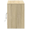TV-taso LED-valoilla Sonoma-tammi 100x34x50 cm tekninen puu
