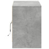 TV-taso LED-valoilla betoninharmaa 100x34x50 cm tekninen puu