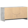 TV-taso LED-valoilla betoninharmaa 100x34x50 cm tekninen puu