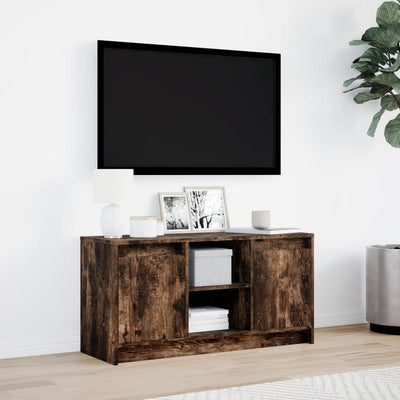 TV-taso LED-valoilla savutammi 100x34x50 cm tekninen puu