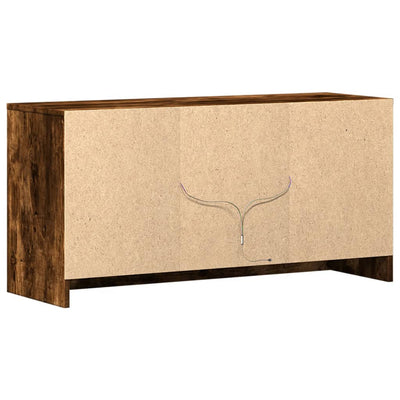 TV-taso LED-valoilla savutammi 100x34x50 cm tekninen puu