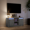 TV-taso LED-valoilla harmaa Sonoma 100x34x50 cm tekninen puu