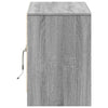 TV-taso LED-valoilla harmaa Sonoma 100x34x50 cm tekninen puu