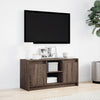 TV-taso LED-valoilla ruskea tammi 100x34x50 cm tekninen puu