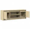 TV-taso LED-valoilla Sonoma-tammi 139,5x34x50 cm tekninen puu