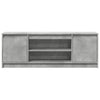 TV-taso LED-valoilla betoninharmaa 139,5x34x50 cm tekninen puu