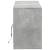 TV-taso LED-valoilla betoninharmaa 139,5x34x50 cm tekninen puu