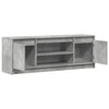 TV-taso LED-valoilla betoninharmaa 139,5x34x50 cm tekninen puu