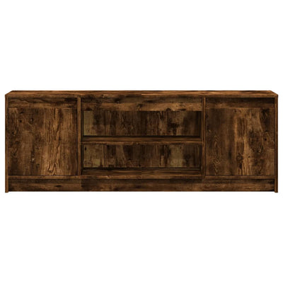 TV-taso LED-valoilla savutammi 139,5x34x50 cm tekninen puu