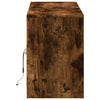 TV-taso LED-valoilla savutammi 139,5x34x50 cm tekninen puu