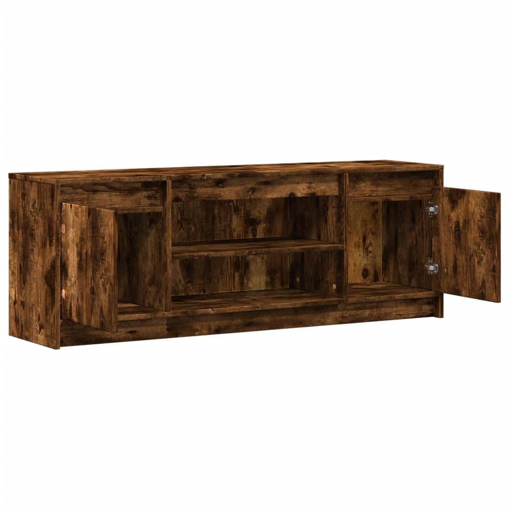 Savutammi tv-taso led-valoilla Basch 139,5x34x50cm (puinen)