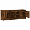 TV-taso LED-valoilla savutammi 139,5x34x50 cm tekninen puu