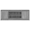 TV-taso LED-valoilla harmaa Sonoma 139,5x34x50 cm tekninen puu