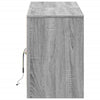 TV-taso LED-valoilla harmaa Sonoma 139,5x34x50 cm tekninen puu