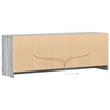 TV-taso LED-valoilla harmaa Sonoma 139,5x34x50 cm tekninen puu