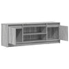 TV-taso LED-valoilla harmaa Sonoma 139,5x34x50 cm tekninen puu