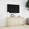 TV-taso LED-valoilla Sonoma-tammi 100x34x50 cm tekninen puu