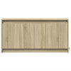 TV-taso LED-valoilla Sonoma-tammi 100x34x50 cm tekninen puu
