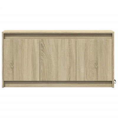 TV-taso LED-valoilla Sonoma-tammi 100x34x50 cm tekninen puu