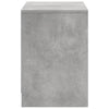 TV-taso LED-valoilla betoninharmaa 100x34x50 cm tekninen puu