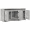 TV-taso LED-valoilla betoninharmaa 100x34x50 cm tekninen puu