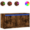TV-taso LED-valoilla savutammi 100x34x50 cm tekninen puu