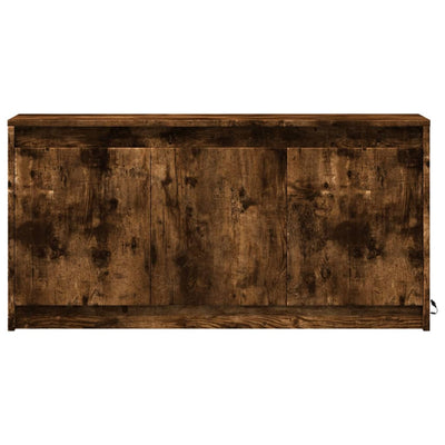 TV-taso LED-valoilla savutammi 100x34x50 cm tekninen puu