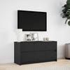 TV-taso musta LED-valoilla 100x34x50 cm tekninen puu