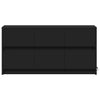 TV-taso musta LED-valoilla 100x34x50 cm tekninen puu