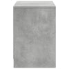 TV-taso LED-valoilla betoninharmaa 100x34x50 cm tekninen puu
