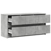 TV-taso LED-valoilla betoninharmaa 100x34x50 cm tekninen puu