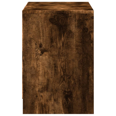 TV-taso LED-valoilla savutammi 100x34x50 cm tekninen puu
