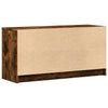 TV-taso LED-valoilla savutammi 100x34x50 cm tekninen puu