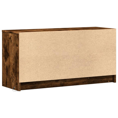 TV-taso LED-valoilla savutammi 100x34x50 cm tekninen puu