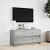 TV-taso LED-valoilla harmaa Sonoma 100x34x50 cm tekninen puu