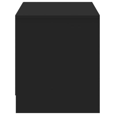 TV-taso LED-valoilla musta 97x34x40 cm tekninen puu
