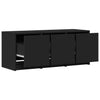 TV-taso LED-valoilla musta 97x34x40 cm tekninen puu