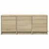 TV-taso LED-valoilla Sonoma-tammi 97x34x40 cm tekninen puu