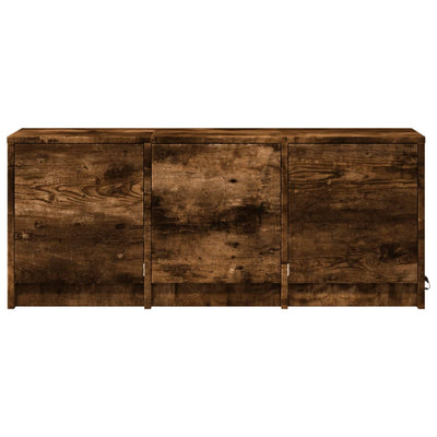 TV-taso LED-valoilla savutammi 97x34x40 cm tekninen puu