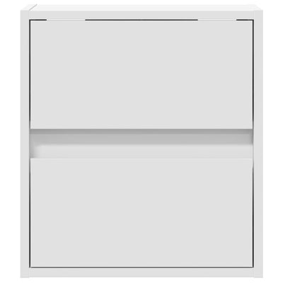 Valkoinen tv-seinäkaappi Awwad 41x31x45cm (led-valoilla)