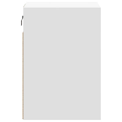 Valkoinen tv-seinäkaappi Awwad 41x31x45cm (led-valoilla)