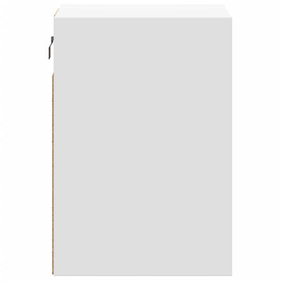 TV-seinäkaapit LED-valoilla 2 kpl valkoinen 41x31x45 cm