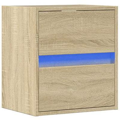 TV-seinäkaappi LED-valoilla Sonoma-tammi 41x31x45 cm