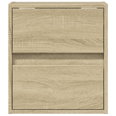 TV-seinäkaapit LED-valoilla 2 kpl Sonoma-tammi 41x31x45 cm
