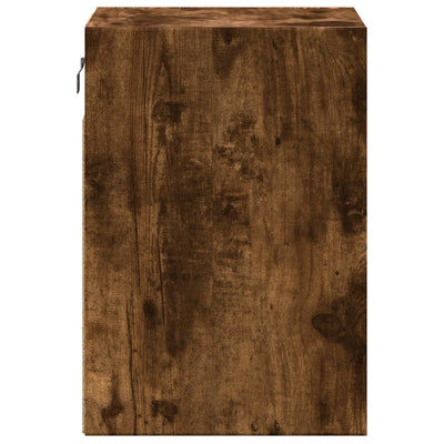 TV-seinäkaapit LED-valoilla 2 kpl savutammi 41x31x45 cm