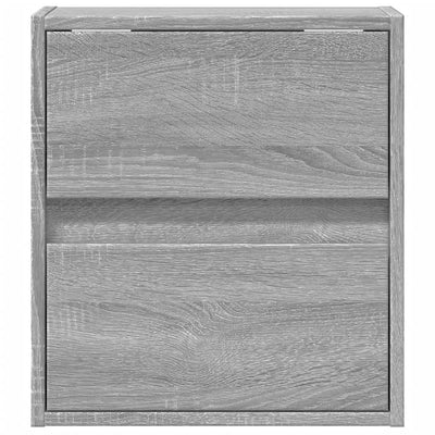 TV-seinäkaappi LED-valoilla harmaa Sonoma 41x31x45 cm